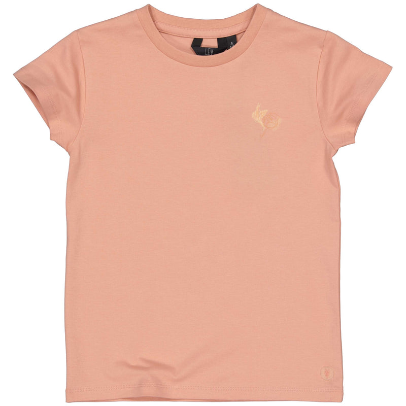 Meisjes SHIRT SANDY van Little Levv in de kleur Old Pink in maat 128.
