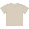 Jongens SHIRT SEPH van Little Levv in de kleur Cream in maat 128.