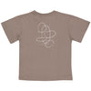 Jongens SHIRT SERGE van Little Levv in de kleur Taupe in maat 128.