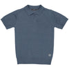 Jongens SHIRT SIEBE van Little Levv in de kleur Mid Blue in maat 128.