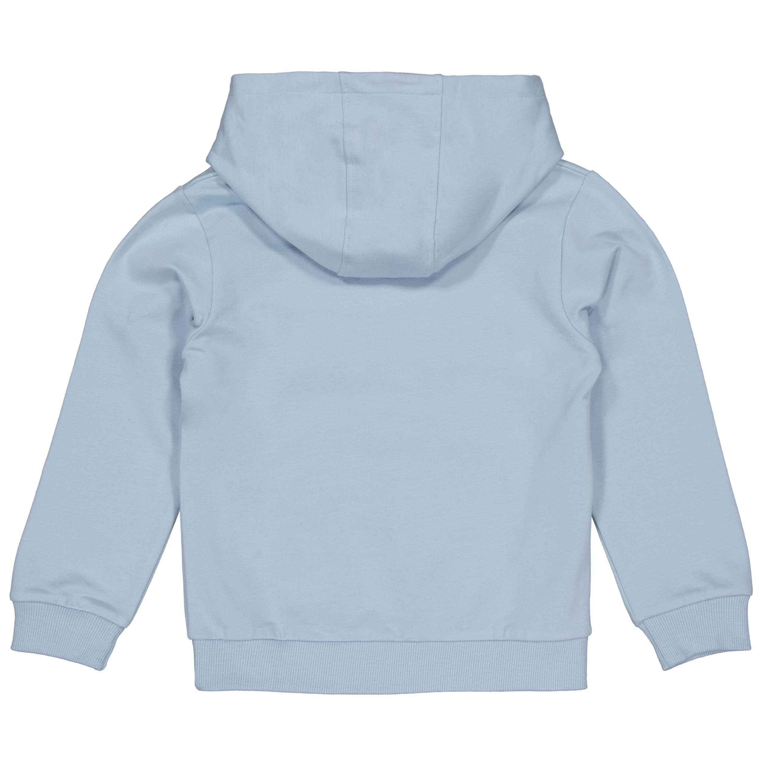 Jongens SWEATER STEFAN van Little Levv in de kleur Sky Blue in maat 128.