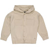 Jongens SWEATER STEVEN van Little Levv in de kleur Light Taupe in maat 128.