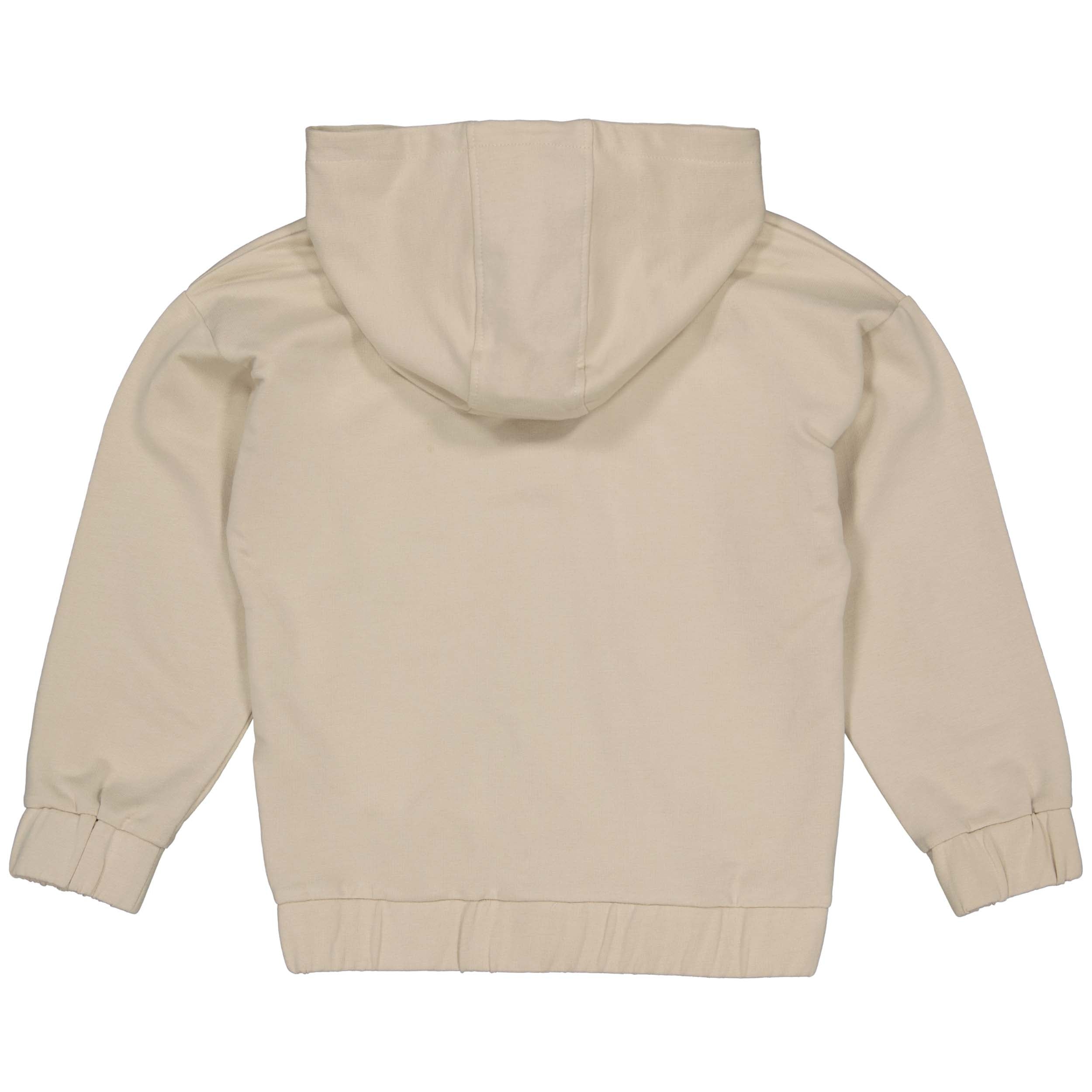 Jongens SWEATER STEVEN van Little Levv in de kleur Light Taupe in maat 128.