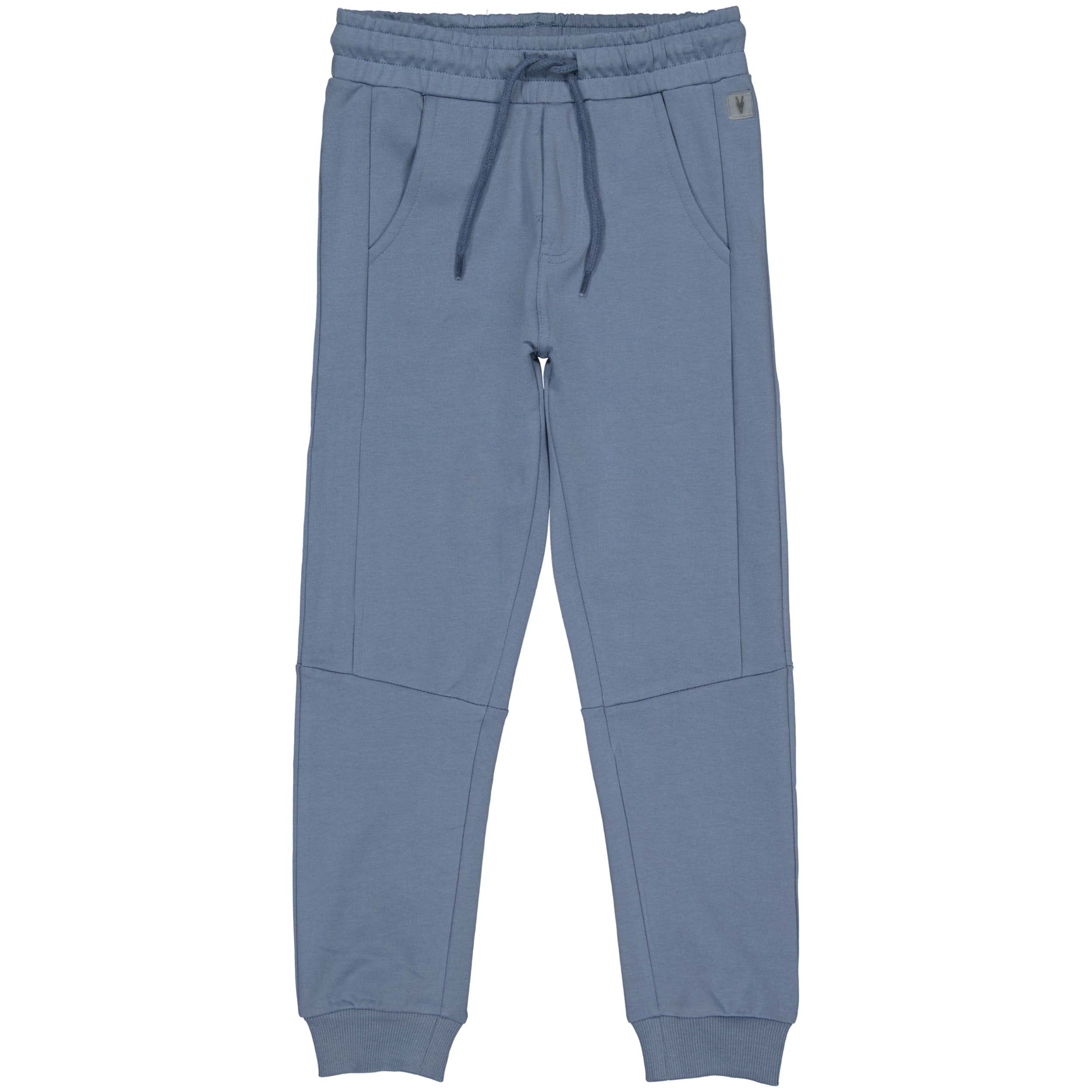 Jongens PANTS SYKE van Little Levv in de kleur Mid Blue in maat 128.