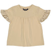 Meisjes SHIRT SELA van Little Levv in de kleur Sand in maat 128.