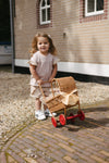 Meisjes SHIRT SELA van Little Levv in de kleur Sand in maat 128.
