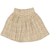 Meisjes SKIRT SOOF van Little Levv in de kleur AOP Sand Leaves in maat 128.