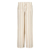 Meisjes PANTS STACY van Little Levv in de kleur AOP Taupe Stripe in maat 128.