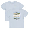 Jongens T-Shirt BAY van Little Levv in de kleur Vintage Blue in maat 128.
