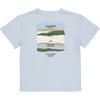 Jongens T-Shirt BAY van Little Levv in de kleur Vintage Blue in maat 128.