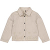 Meisjes Jacket BLOEM van Little Levv in de kleur Cream in maat 128.