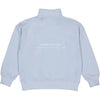 Jongens Sweater Zip BOANN van Little Levv in de kleur Vintage Blue in maat 128.