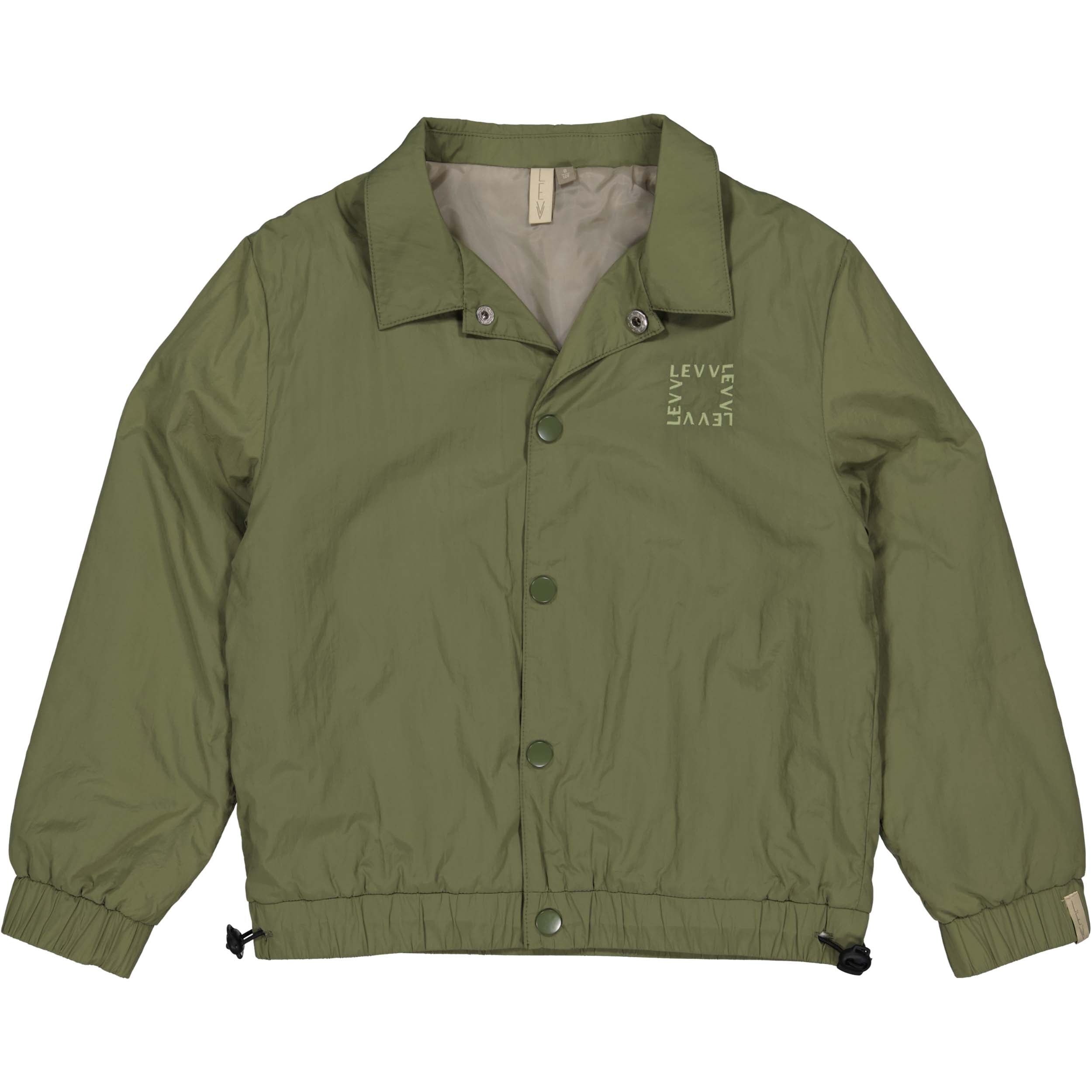 Jongens Jacket BOWEN van Little Levv in de kleur Dark Green in maat 128.
