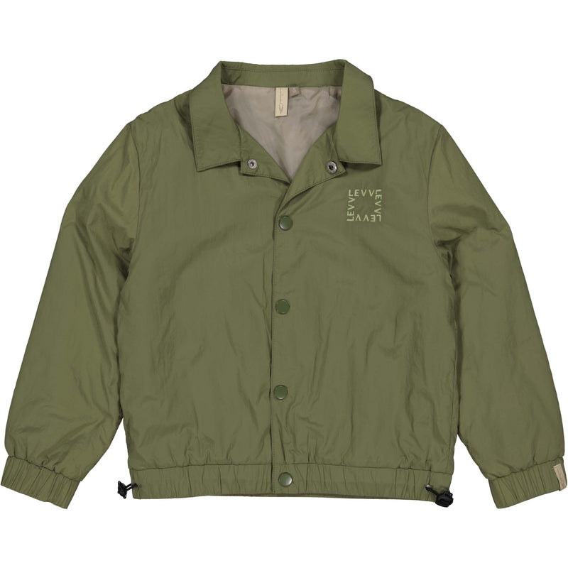 Jongens Jacket BOWEN van Little Levv in de kleur Dark Green in maat 128.