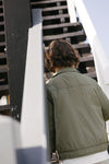 Jongens Jacket BOWEN van Little Levv in de kleur Dark Green in maat 128.