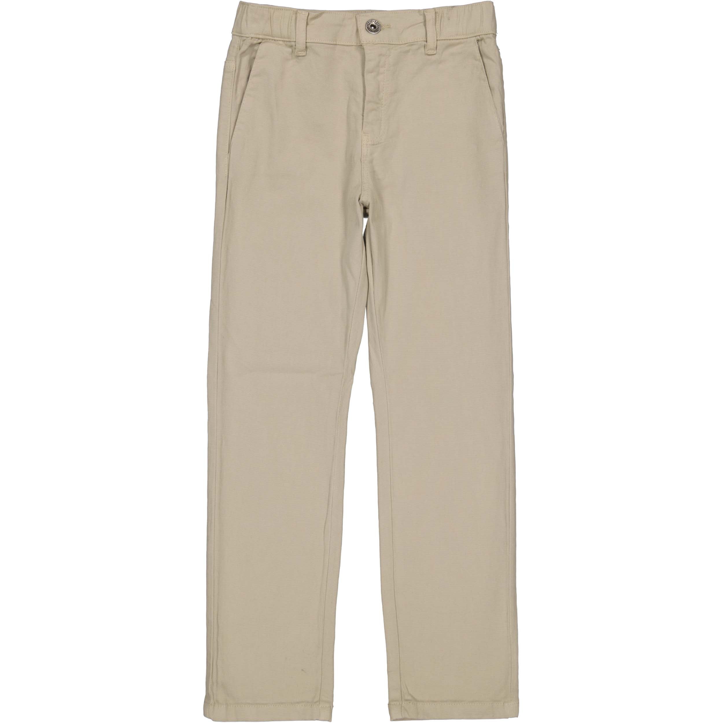 Jongens Pants BRUNO van Little Levv in de kleur Dessert Sand in maat 128.