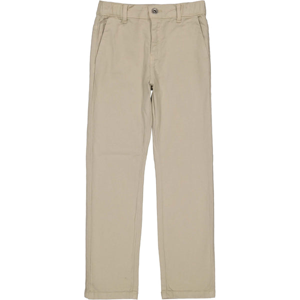 Jongens Pants BRUNO van Little Levv in de kleur Dessert Sand in maat 128.