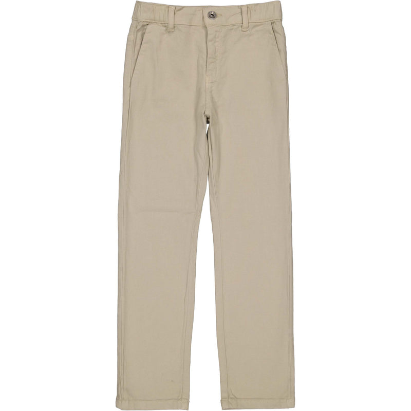 Jongens Pants BRUNO van Little Levv in de kleur Dessert Sand in maat 128.