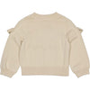 Meisjes Knitted Cardigan BIIJKE van Little Levv in de kleur Cream in maat 128.