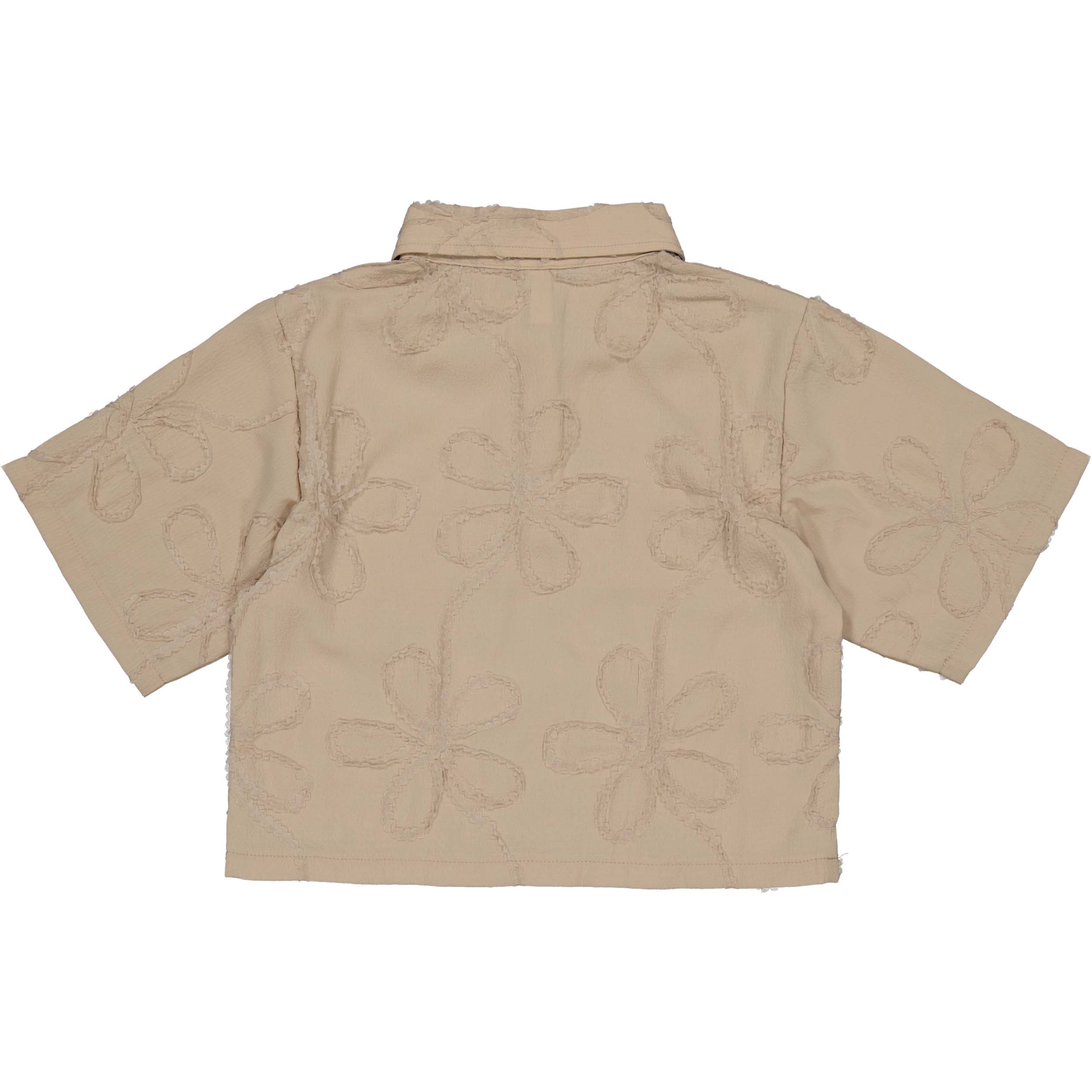 Meisjes Blouse ALEXA van Little Levv in de kleur Almond in maat 128.