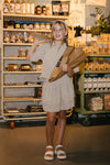 Meisjes Blouse ALEXA van Little Levv in de kleur Almond in maat 128.