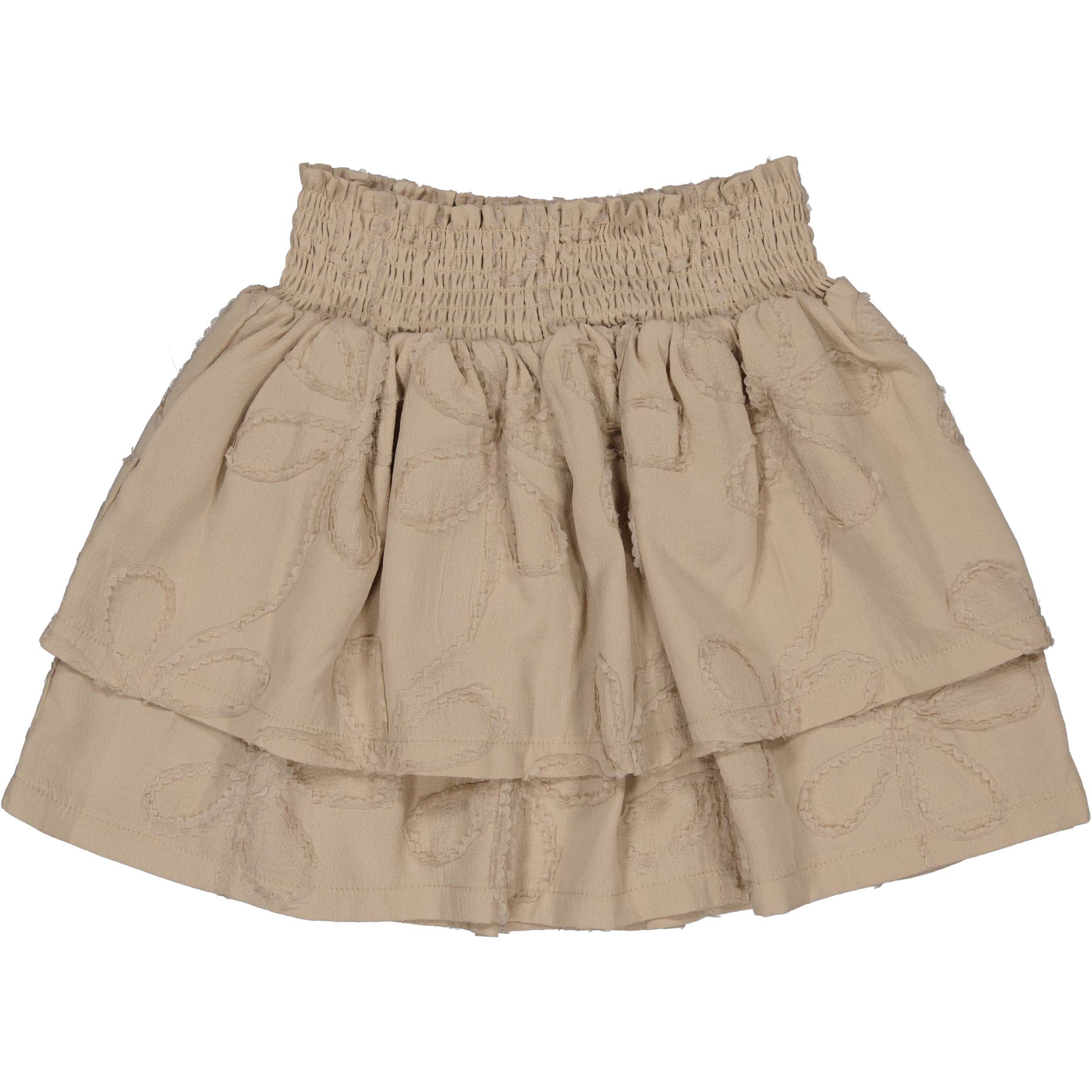 Meisjes Skirt ANNEKE van Little Levv in de kleur Almond in maat 128.
