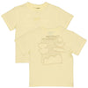 Jongens T-Shirt BART van Little Levv in de kleur Pastel Yellow in maat 128.