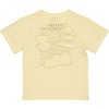 Jongens T-Shirt BART van Little Levv in de kleur Pastel Yellow in maat 128.