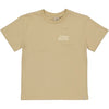 Jongens T-Shirt BEER van Little Levv in de kleur Light Sand in maat 128.
