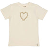 Meisjes T-Shirt BELLE van Little Levv in de kleur White Pearl in maat 128.