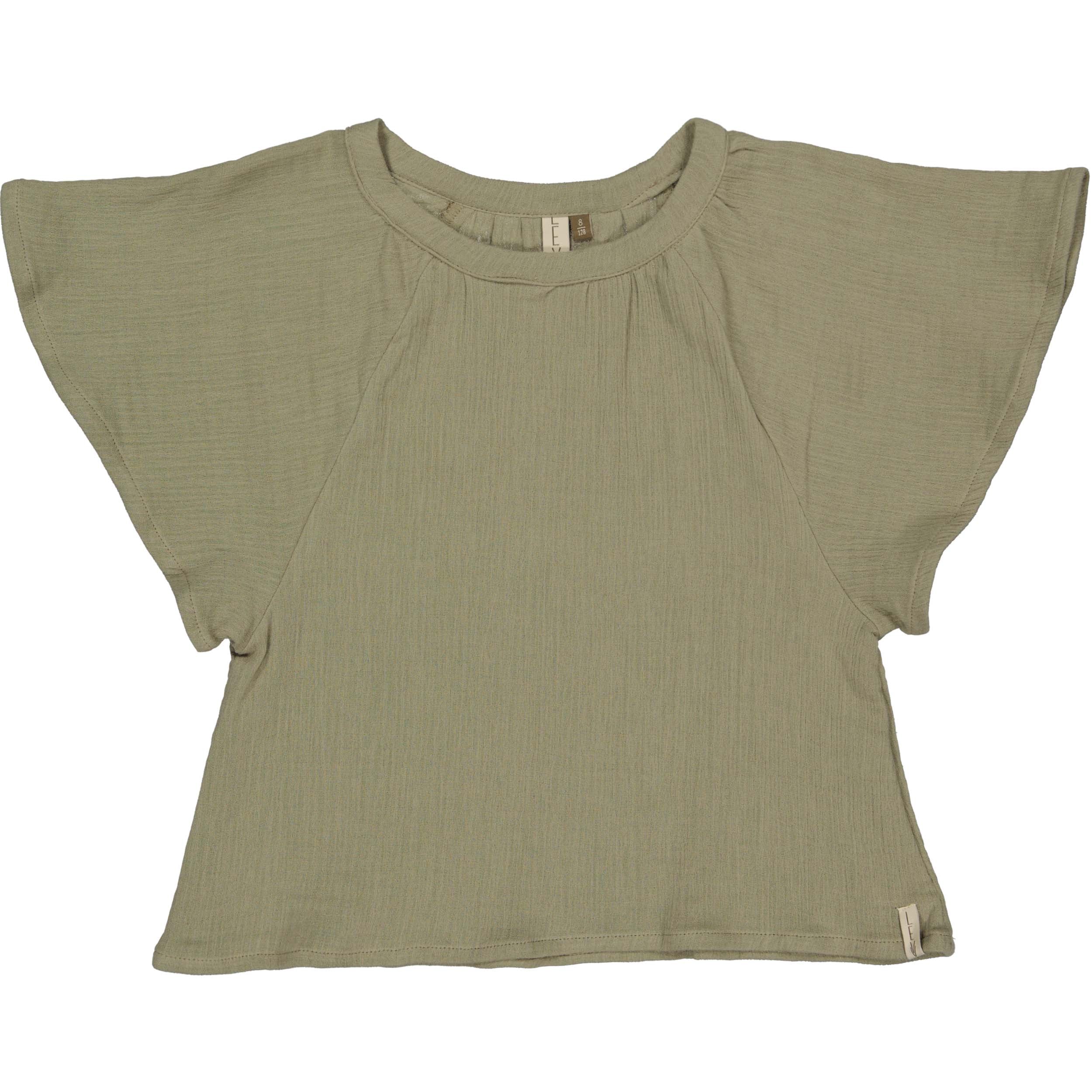 Meisjes Top BENITA van Little Levv in de kleur Khaki Green in maat 128.