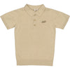 Jongens Polo BENNY van Little Levv in de kleur Beige in maat 128.