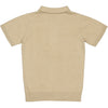 Jongens Polo BENNY van Little Levv in de kleur Beige in maat 128.