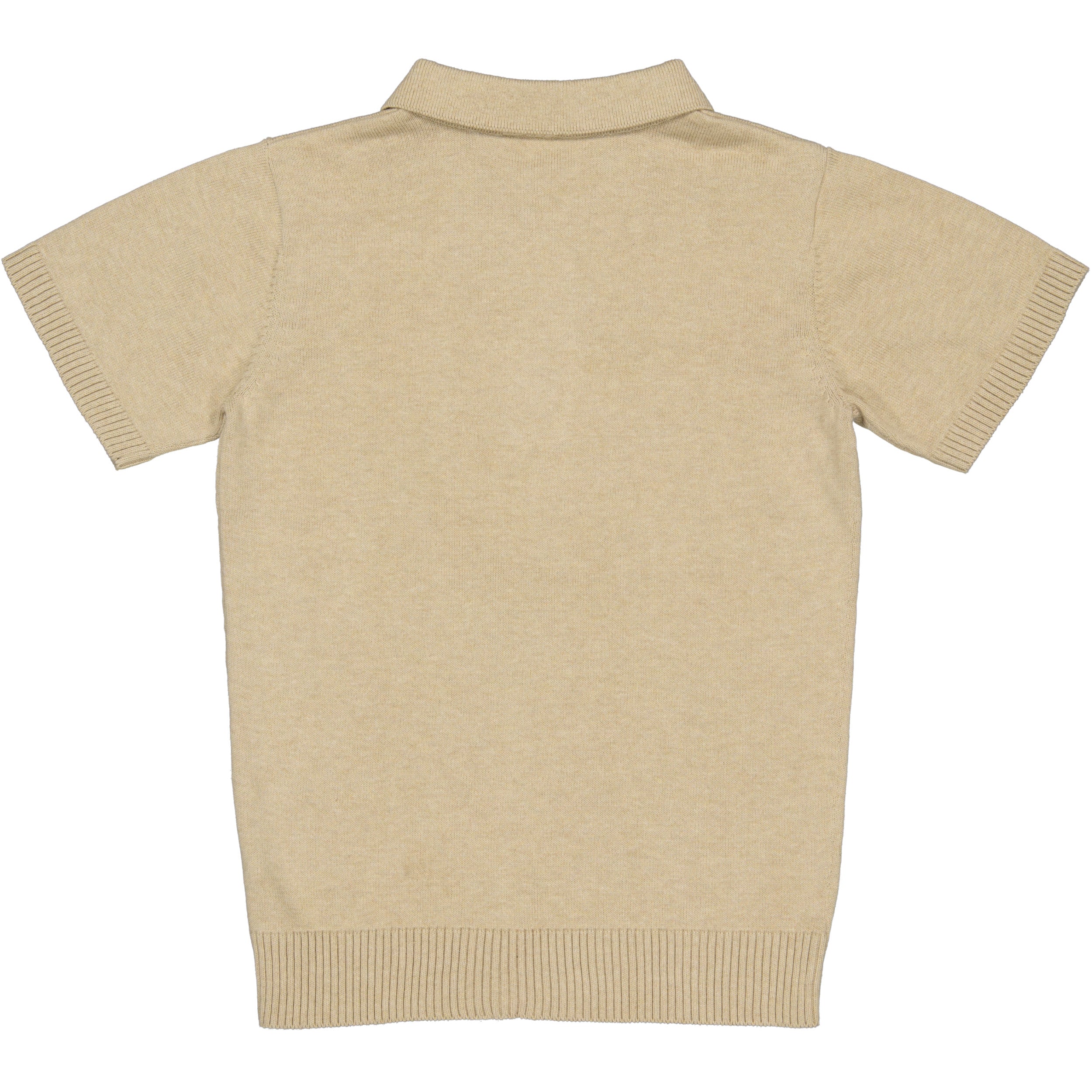 Jongens Polo BENNY van Little Levv in de kleur Beige in maat 128.