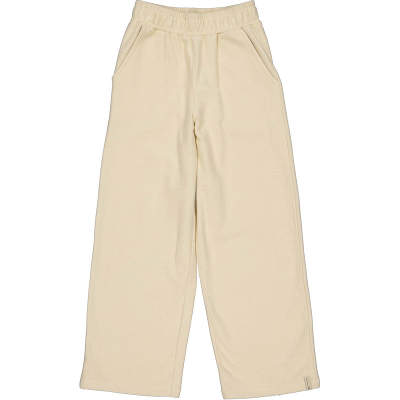 Meisjes Wide leg pants BLANCA van Little Levv in de kleur Oatmeal in maat 128.