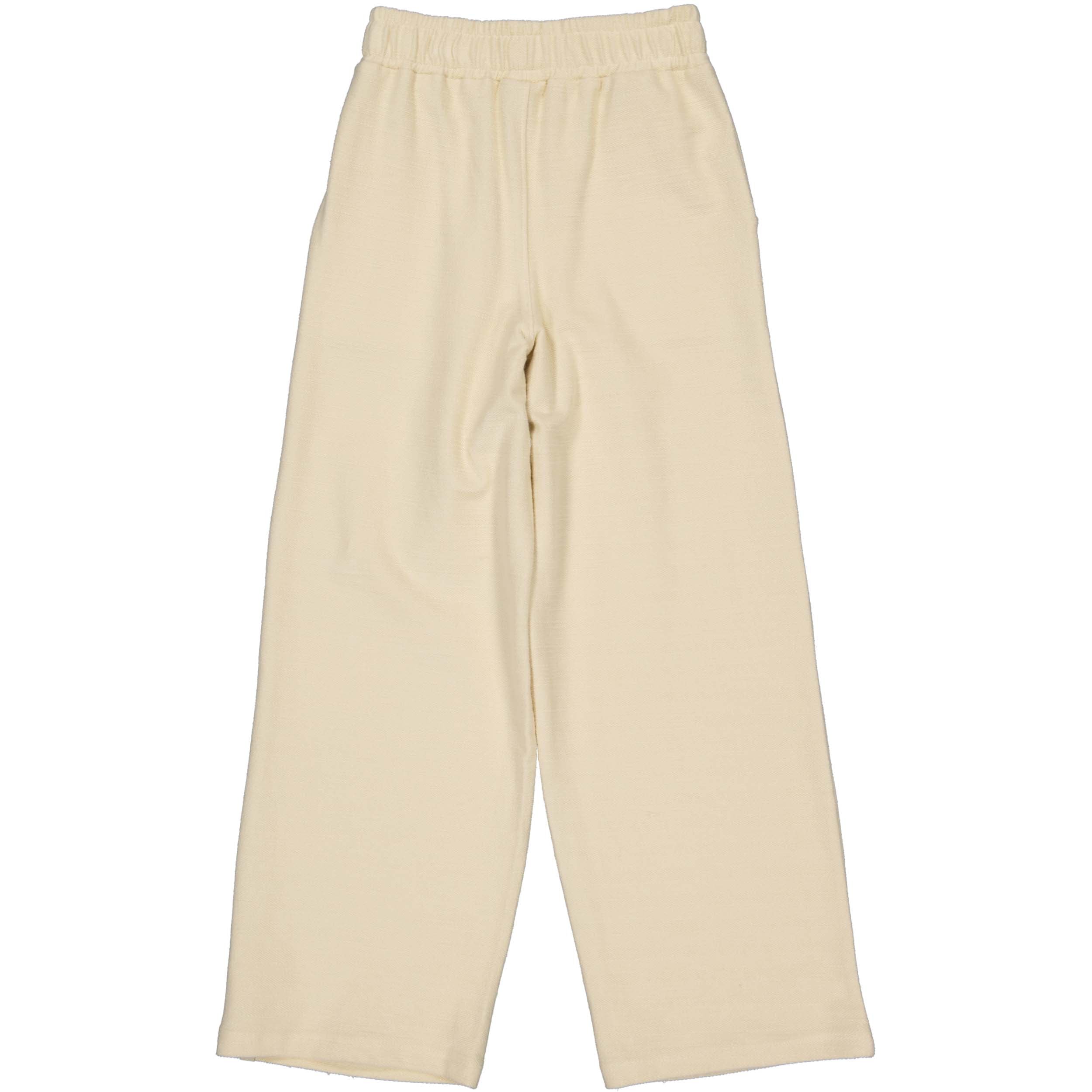 Meisjes Wide leg pants BLANCA van Little Levv in de kleur Oatmeal in maat 128.