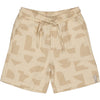 Jongens Shorts BOUWE van Little Levv in de kleur AOP Sand Graphic in maat 128.