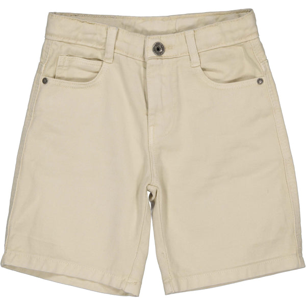 Jongens Shorts BRYCE van Little Levv in de kleur Beige in maat 128.