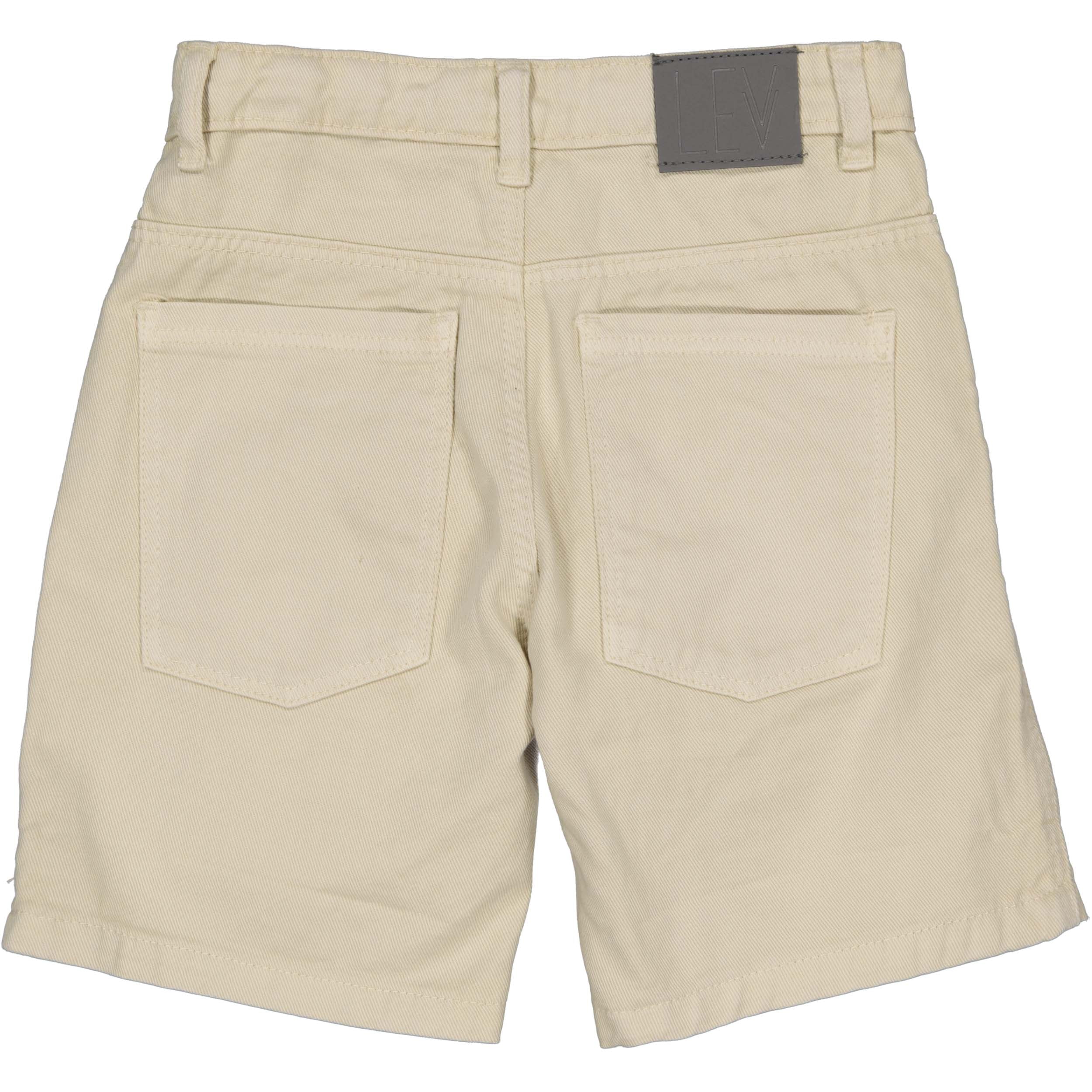 Jongens Shorts BRYCE van Little Levv in de kleur Beige in maat 128.