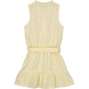 Meisjes Dress BECKY van Little Levv in de kleur Bright Yellow in maat 128.