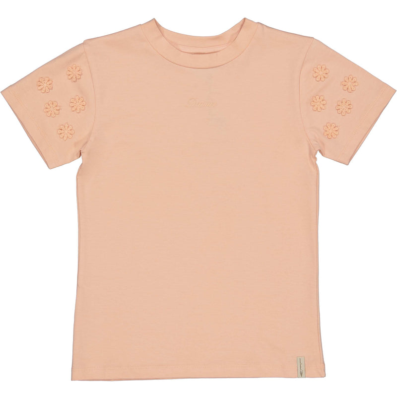 Meisjes T-Shirt BERNA van Little Levv in de kleur Pastel Peach in maat 128.