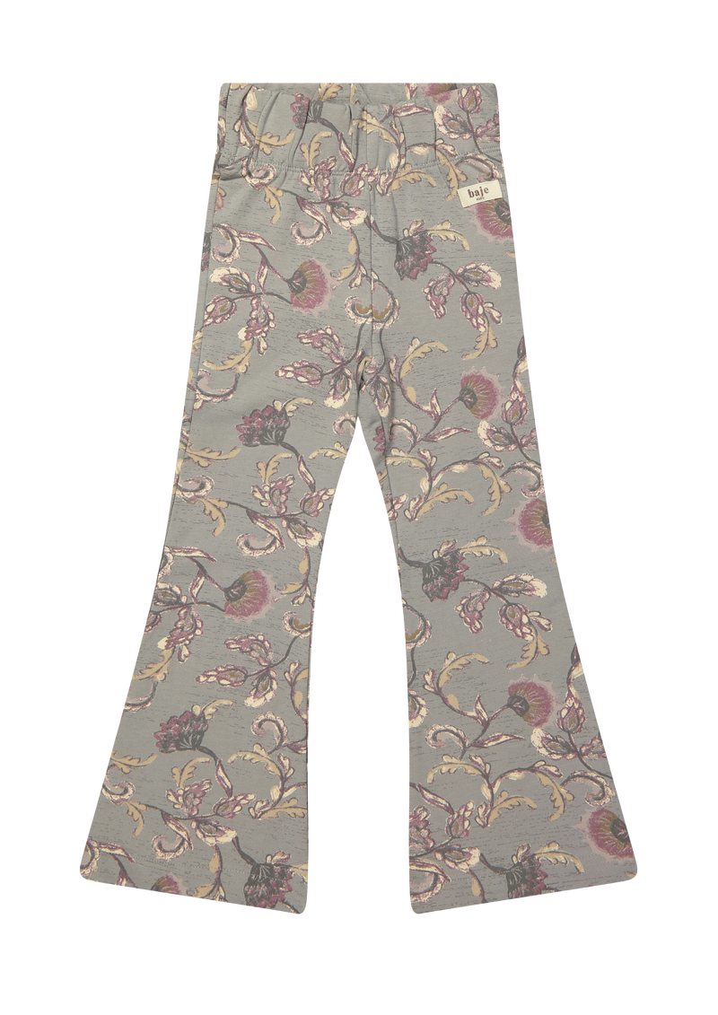 Baje Studio Lizzy jersey flare legging greyish blue AOP