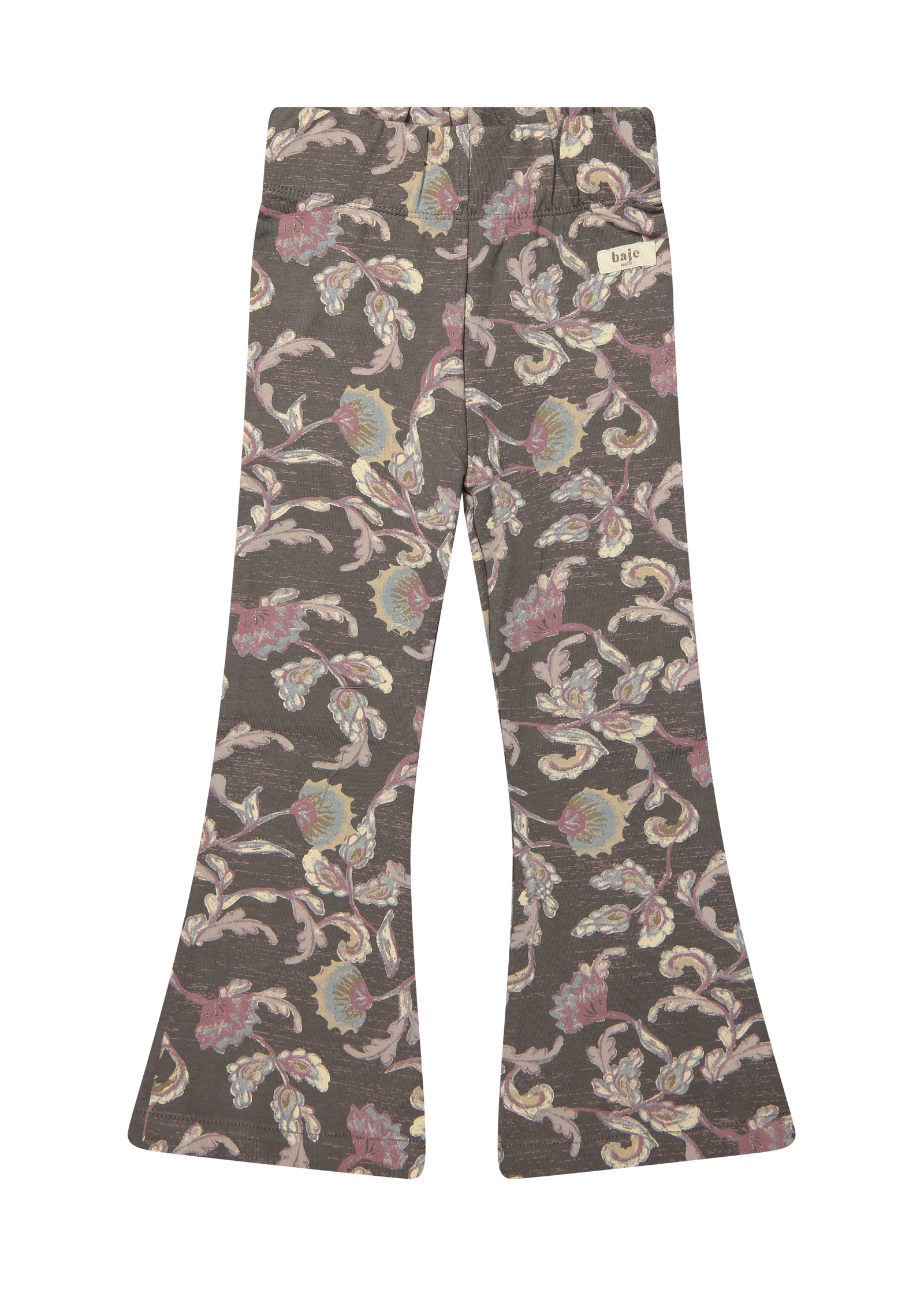 Baje Studio Lizzy jersey flare legging grey dark AOP