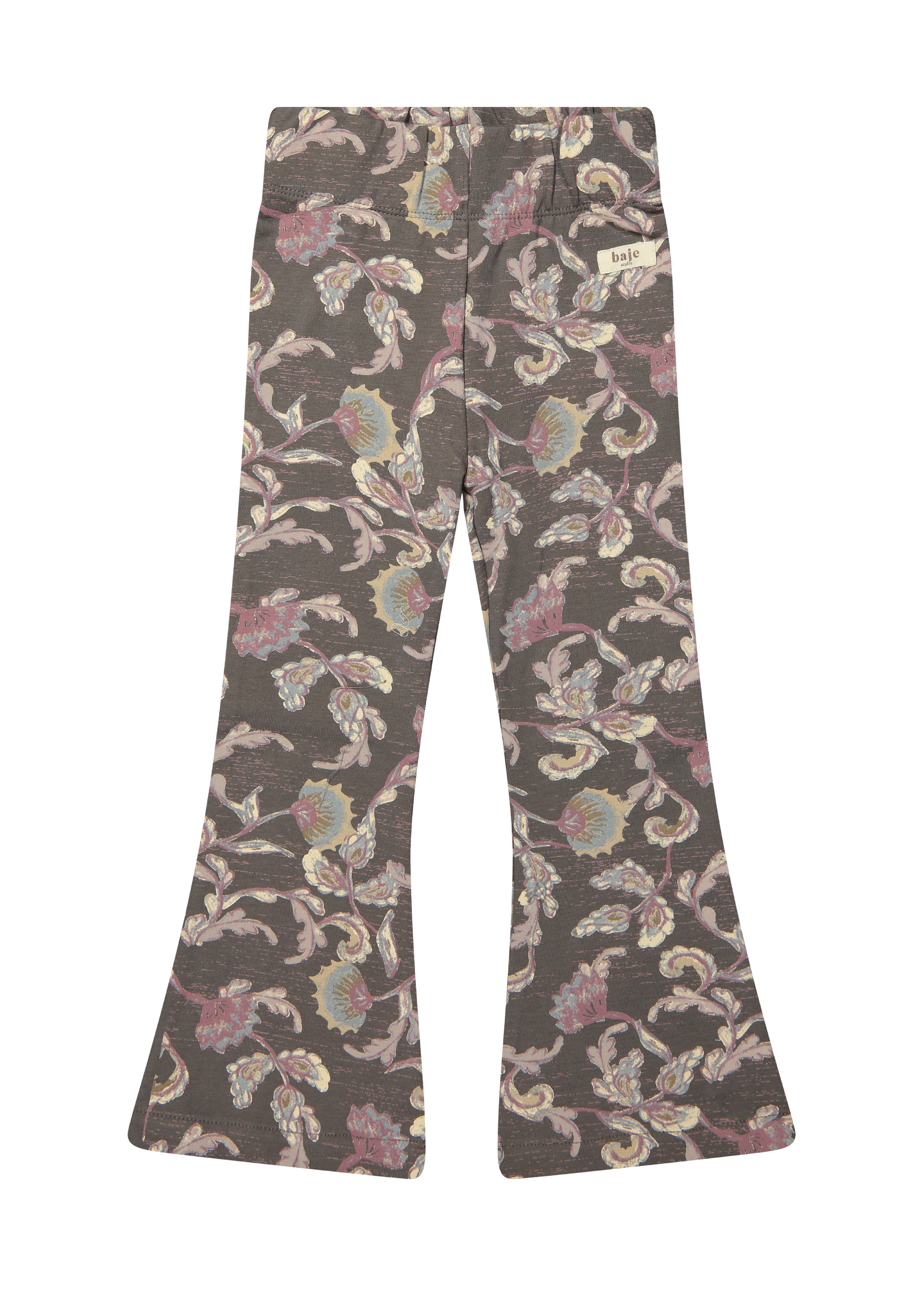 Baje Studio Lizzy jersey flare legging grey dark AOP