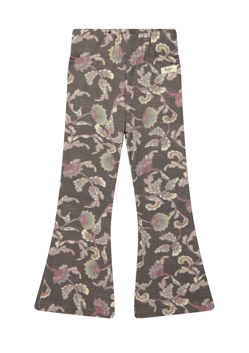 Baje Studio Lizzy jersey flare legging grey dark AOP