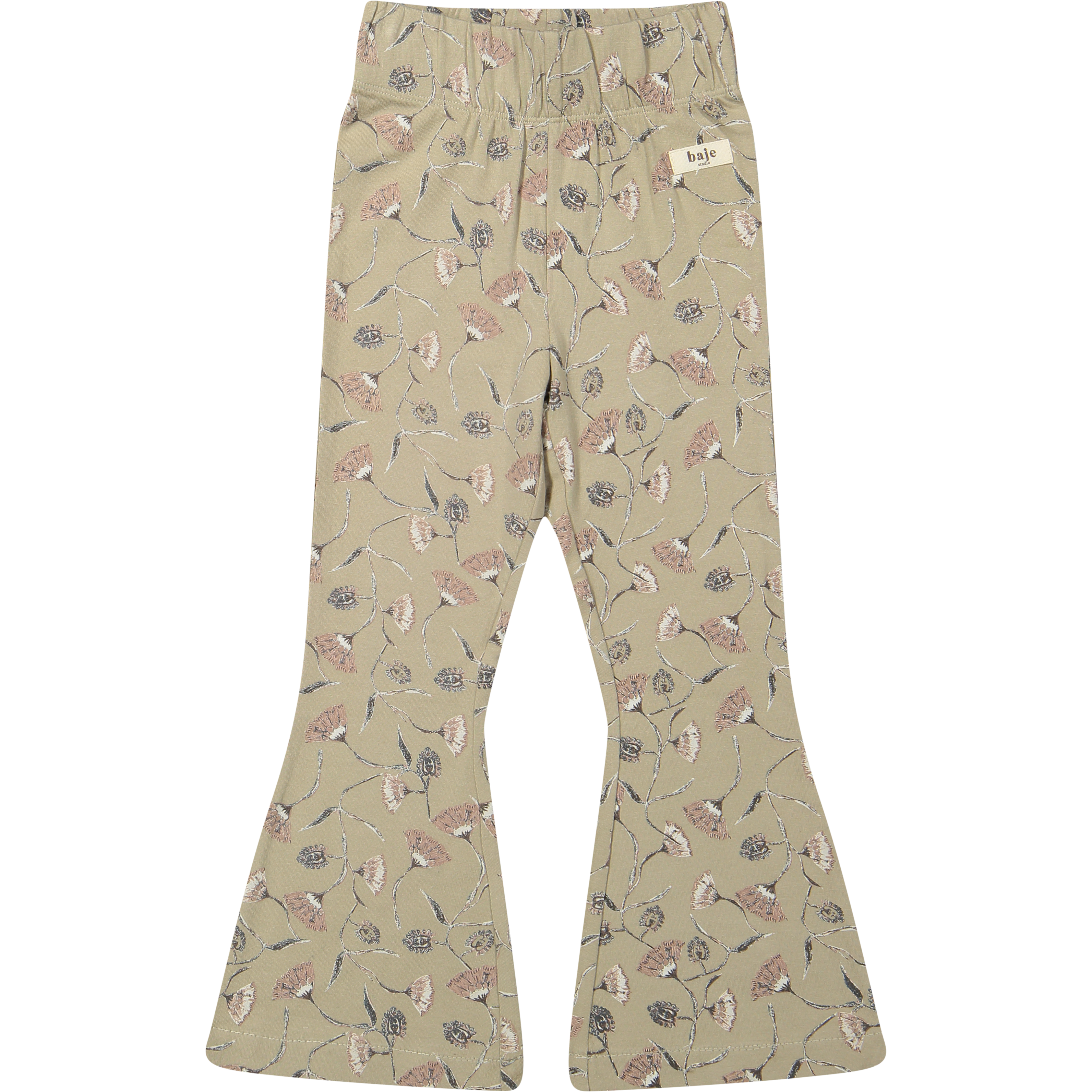Baje Studio Flare Legging Luzia AOP Taupe clay