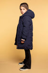 Meisjes Girls Jacket Parka van Moodstreet in de kleur Navy in maat 134-140.