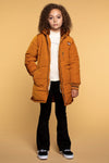 Meisjes Girls Jacket Parka van Moodstreet in de kleur Toffee in maat 134-140.