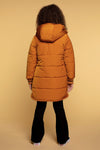 Meisjes Girls Jacket Parka van Moodstreet in de kleur Toffee in maat 134-140.
