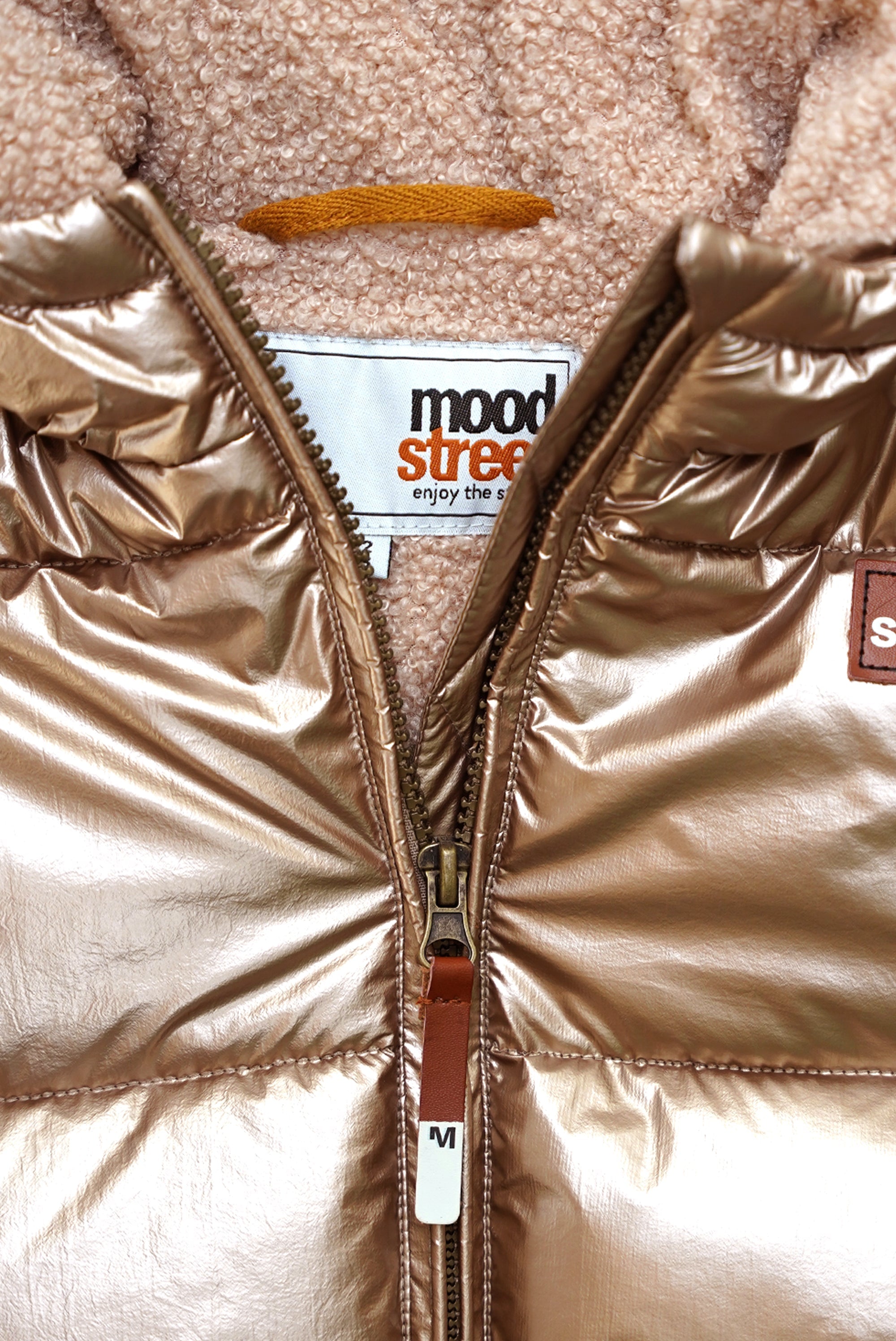 Meisjes Girls Jacket van Moodstreet in de kleur Nomad in maat 134-140.